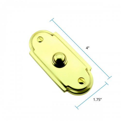 Brass Door Bell Push Button Lacquered Finish Button Pack of 2 image-14