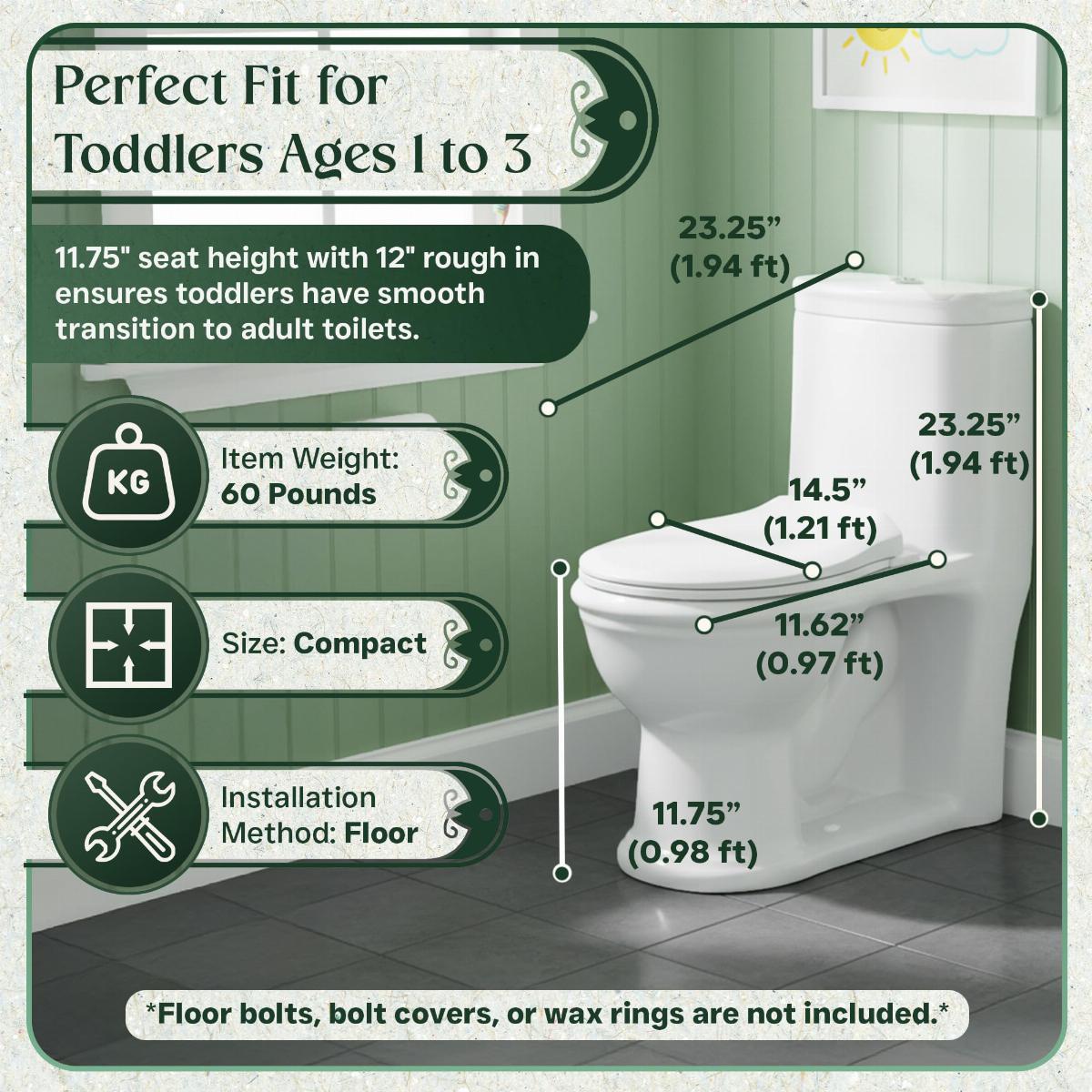 Children Toilet Advanced Potty Training Child Care Toilets One Piece Easy Flush image-8