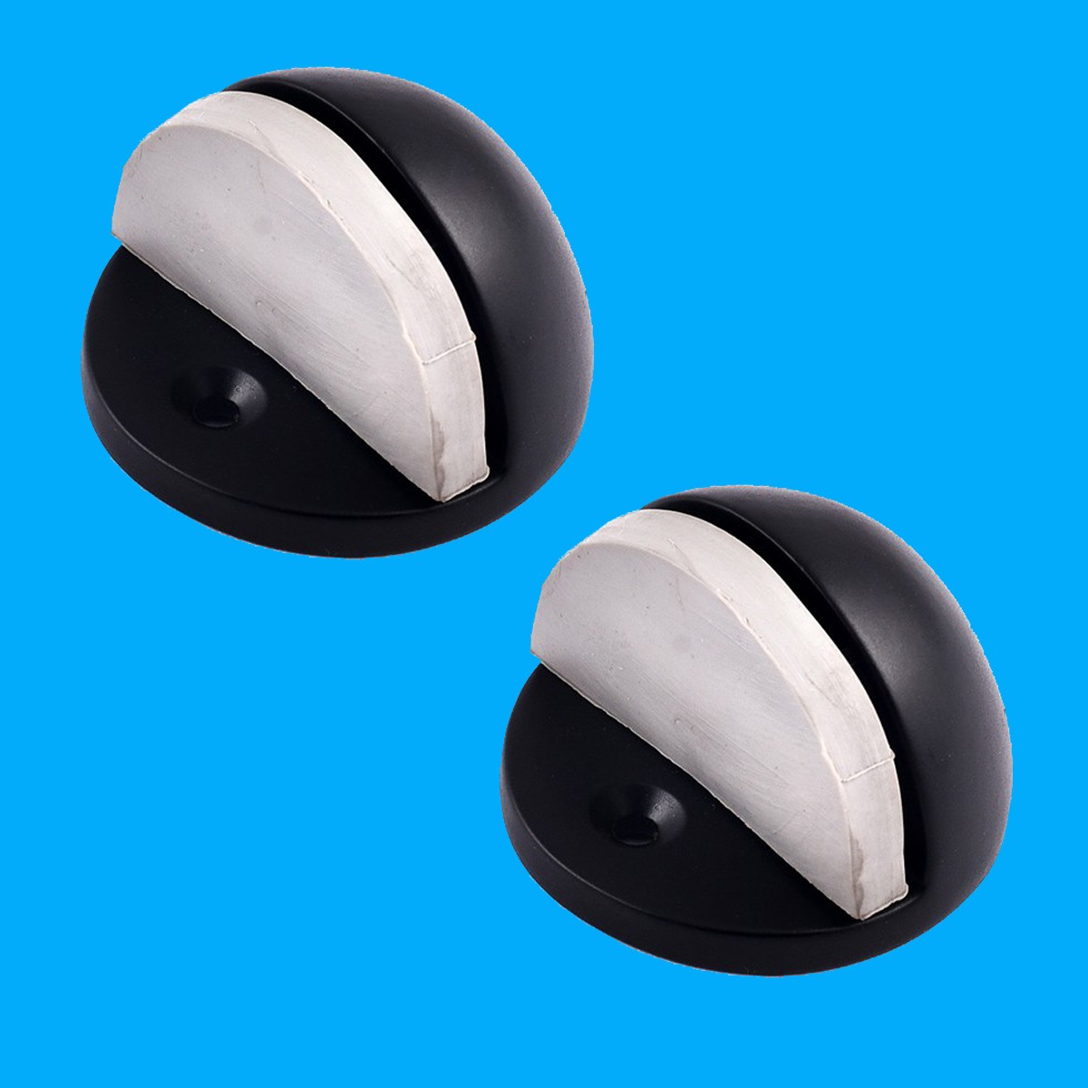 Lockwood A250 Door Stop - Floor Mounted - Satin Chrome (A250SC