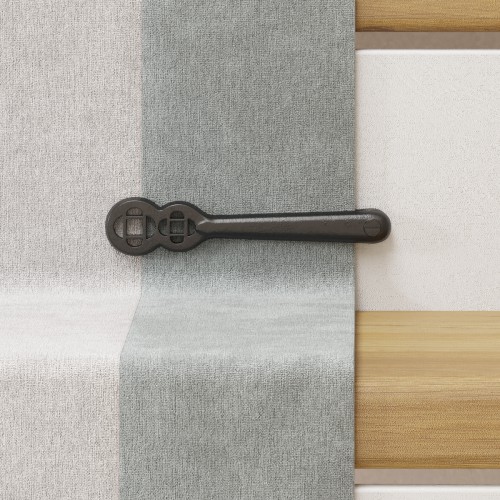 Solid Polished Aluminium Carpet Clip Stair Holder Pack of 13 image-2