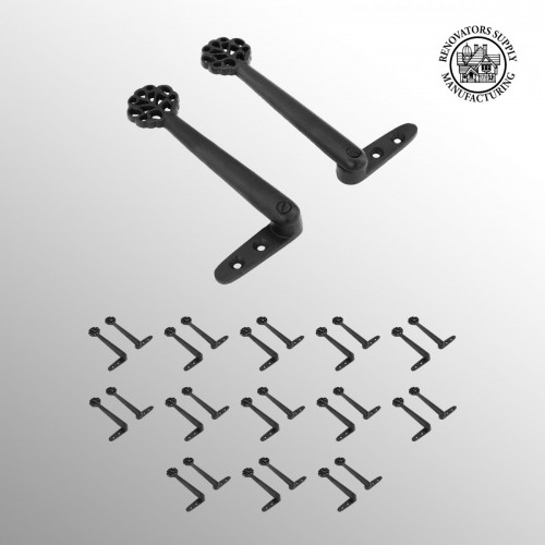 Black Stair Carpet Runner Holder Clip Aluminum Pack of 13 image-2