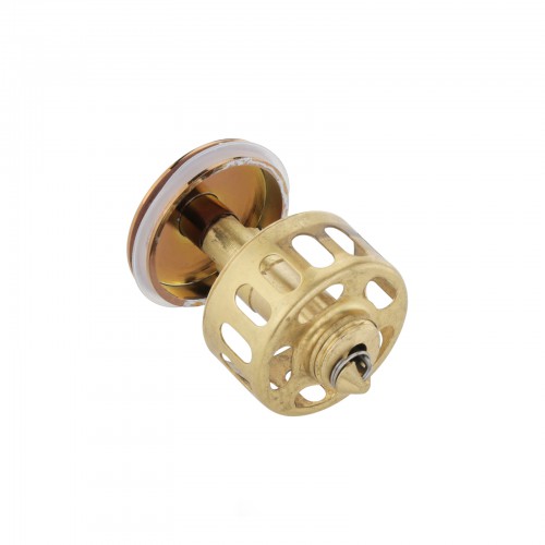 Rose Gold Pop Up Sink Drain with Overflow 1.25" OD Pipe 1 3/4" Drain Hole image-9