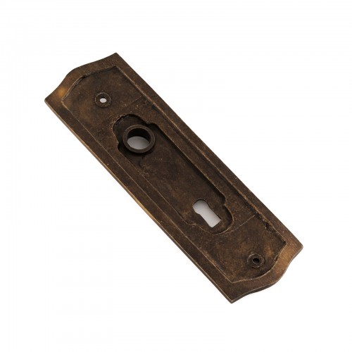 Door Back Plate Antique Brass Beaded With Keyhole Front Door Backplate Pack of 2 image-4