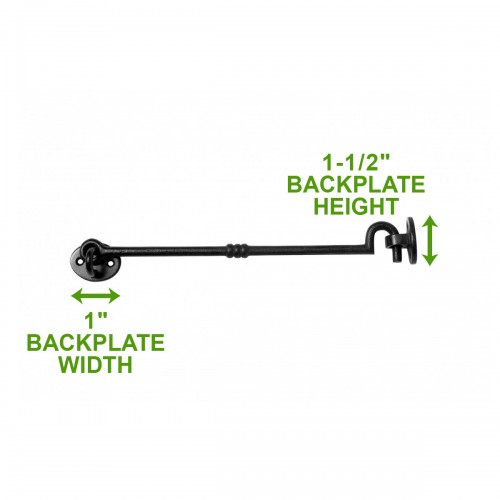 Cabin Hook Eye Shed Gate Door Latch Locker Holder Pack of 4 image-9