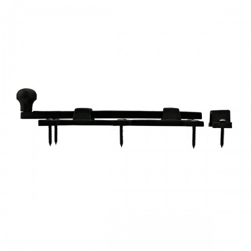 Slide Door Bolt Rough Wrought Iron Pack of 2 Black Door Latch image-10