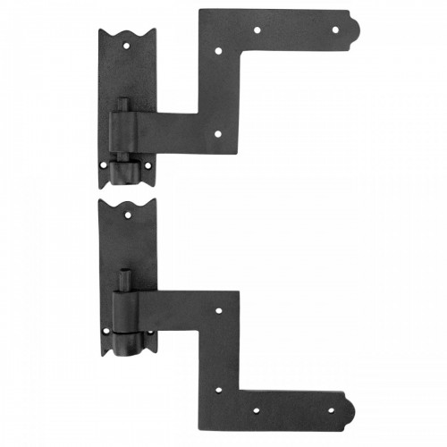 Wrought Iron Shutter Hinges Rustproof Finish 2 Pairs image-15
