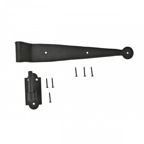 Black Pintle Strap Hinge 2.63 Inch Offset Shutter Hinge image-15
