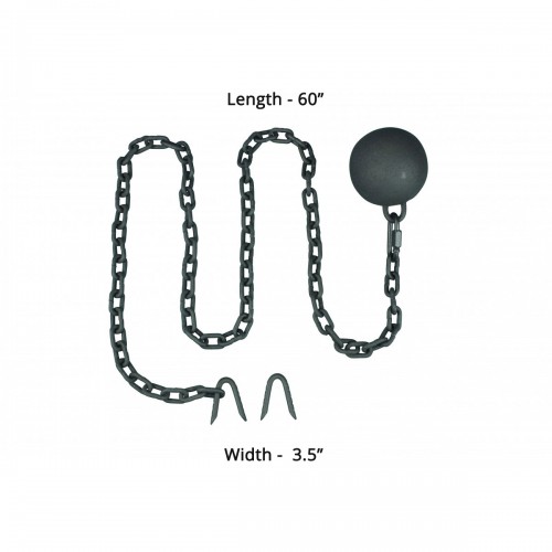 4 Gate Latch Cast Iron Cannonball & 5 Feet Chain image-8