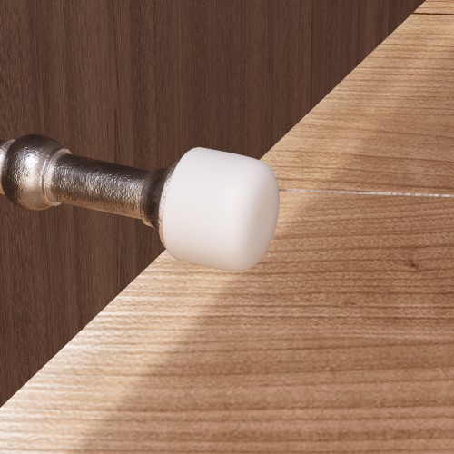 Silicone Door Stopper Tip White 1/4 Inch ID 2 - 10PK Bumper Stopper Wall Protect image-2