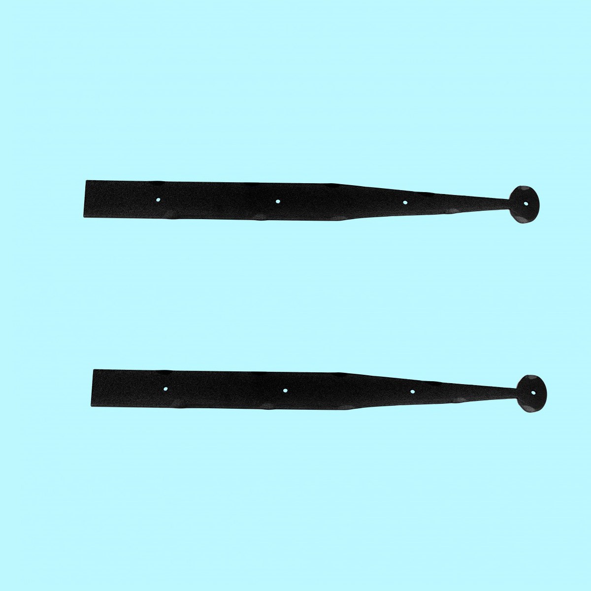 Bean Dummy Strap Door Hinge Wrought Iron 18 inch Pack of 2