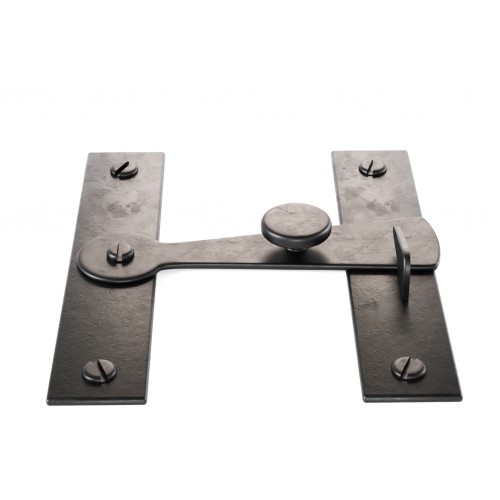 Black Door Lock Flip Latch H Flush Wrought Iron Flip Latches image-7