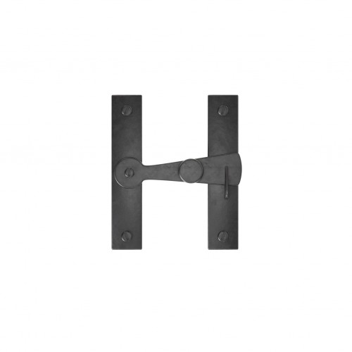 Black Door Lock Flip Latch H Flush Wrought Iron Flip Latches image-8