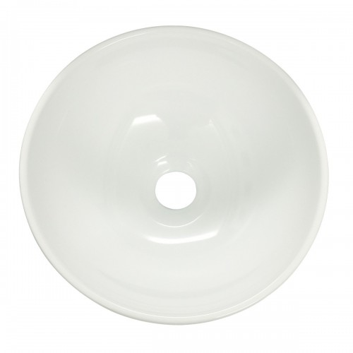 Round Bathroom Countertop Vessel Sink in White image-6