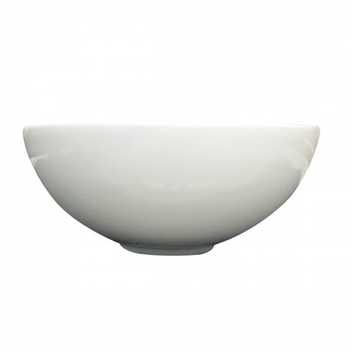 Round Bathroom Countertop Vessel Sink in White image-8