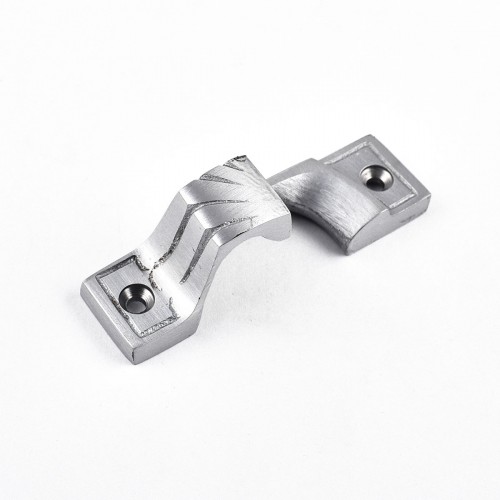 2 Piece Ornate Solid Brass Window Sash Lock Satin Chrome image-6