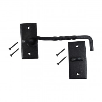 10 Cabin Hook Eye Shed Gate Door Latch Locker Holder 6" Iron image-6