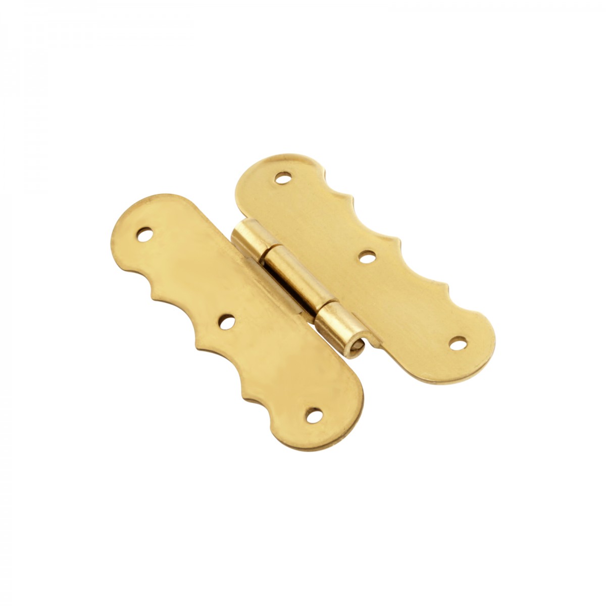 3/8" Offset Hinge Polished Solid Brass
