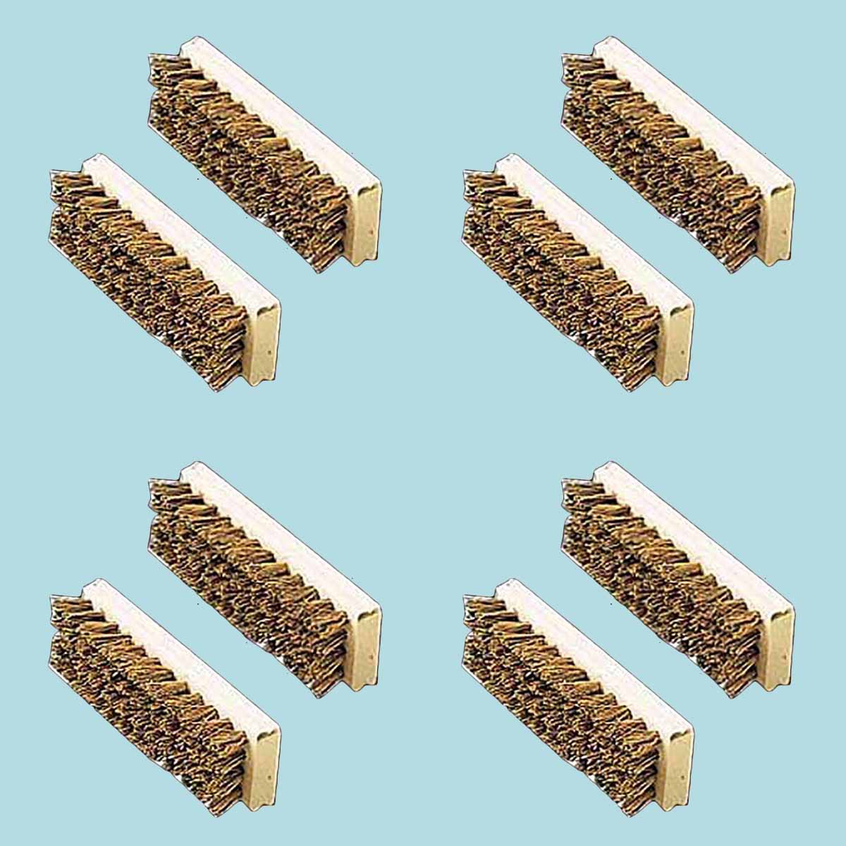 4 Boot Scraper Natural Wood Replacement Bristle Brush