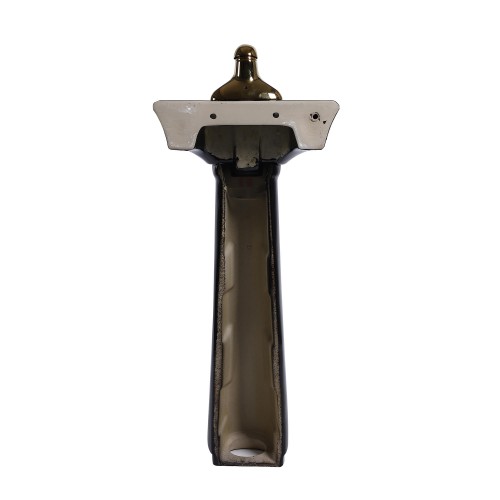 Black Bathroom Pedestal Sink 4" Centers with Overflow image-18