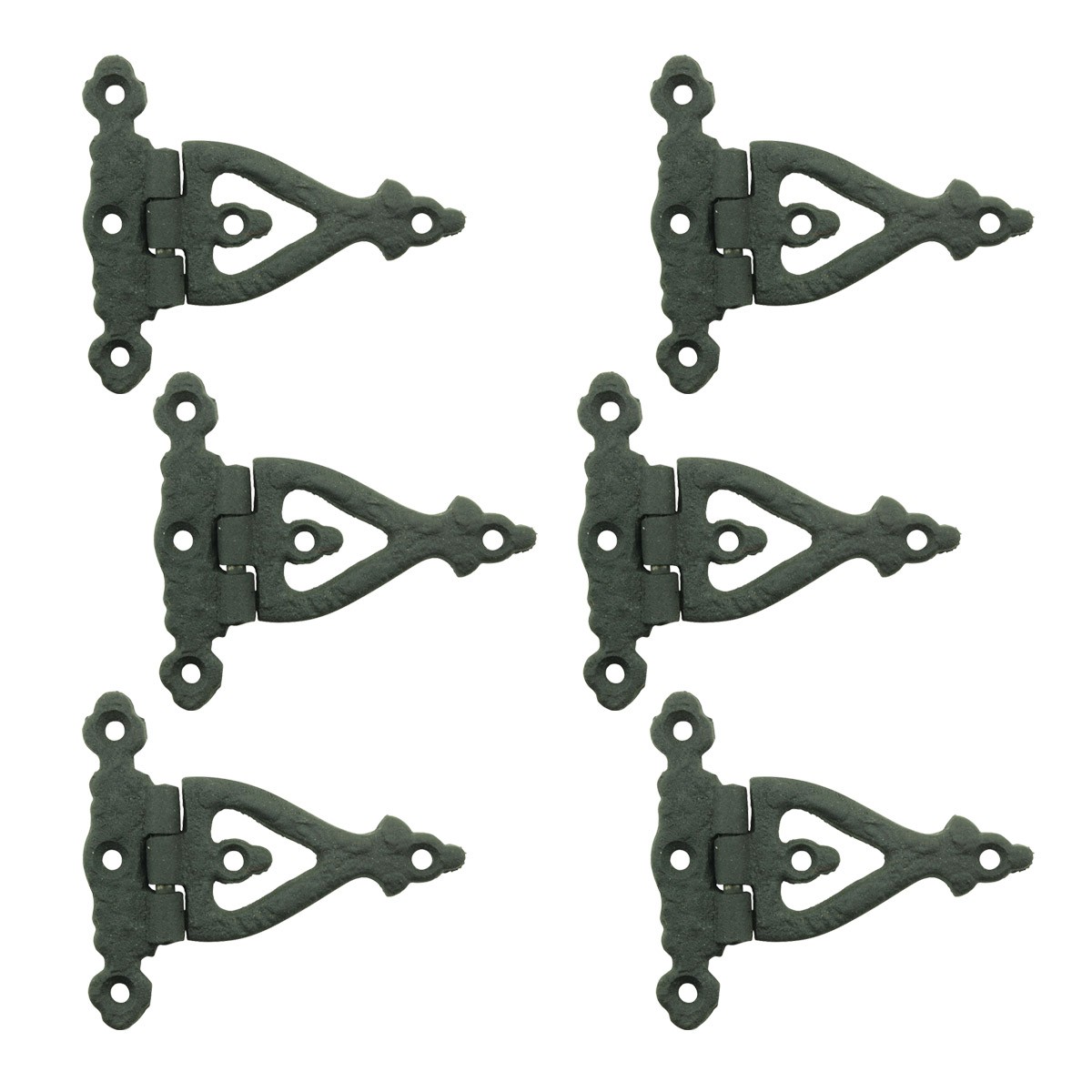 3 Inch Black Wrought Iron Door Hinge Strap RSF Finish Barn Door Hinges