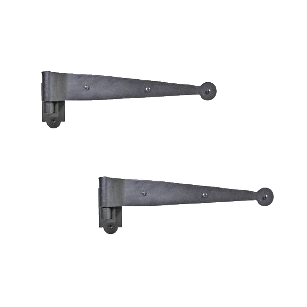Iron Hinges Black Pintle Hinge Strap Shutter Hinge Offset 1.875 Inch