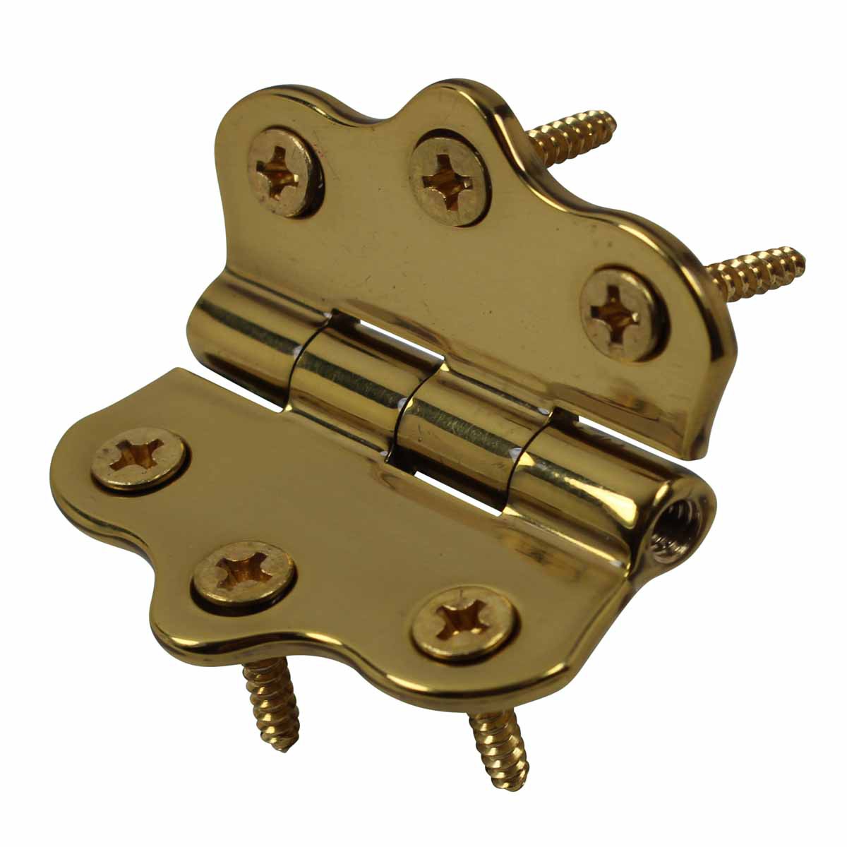Hinge Polished Brass No Finials 1 7/16H x 2W Renovator's