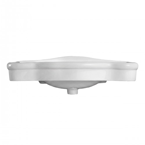 Bathroom Luxury Console Sink White China Two Spindle Leg image-5