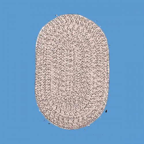 Oval Area Rug 9' x 7' Beige Nylon image-2