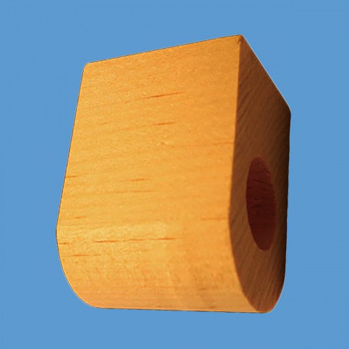 Curtain Rod Coupler Support Unfinished Pine 3" Projection image-2