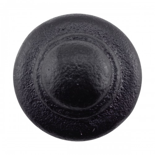 50 Cast Iron Cabinet Knob Black Round 1-1/8" Dia. image-4