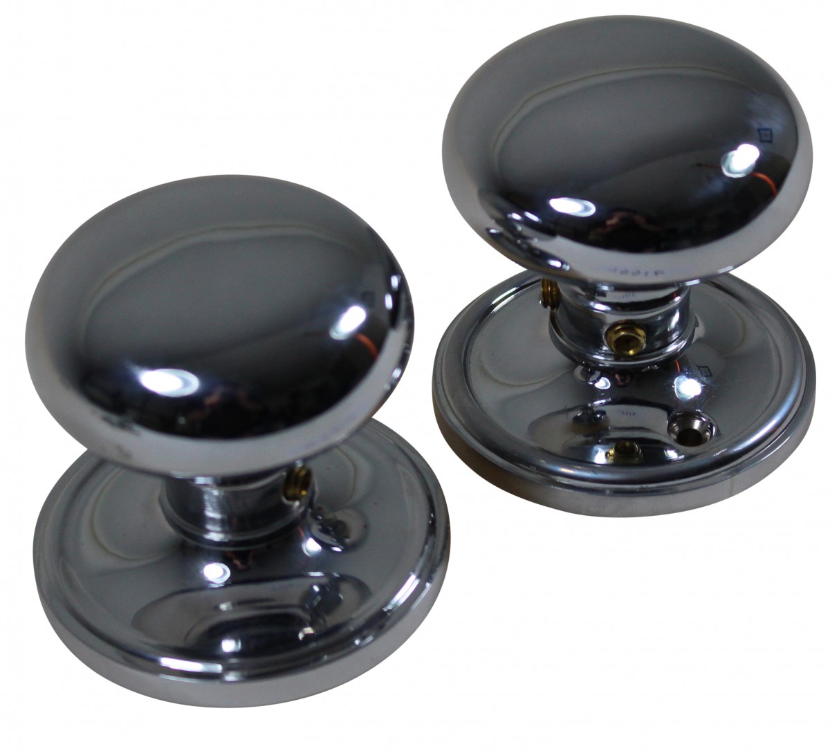 Bright Chrome 2.375in Door Knob Passage Set