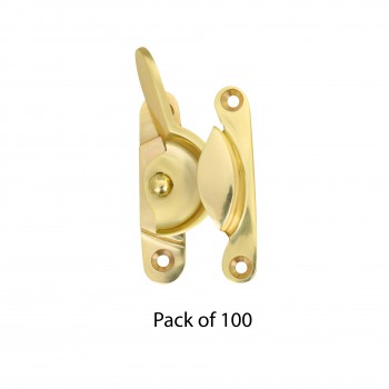 100 Traditional Window Sash Lock Bright Solid Brass 