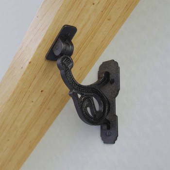 Black RSF Iron Hand Rail Bracket Rust Resistant Finish Pack of 12 