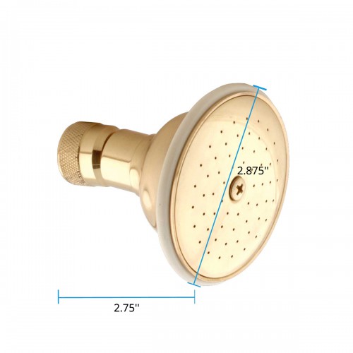 Bath & Shower Head Solid Brass Replacement Showerhead image-3