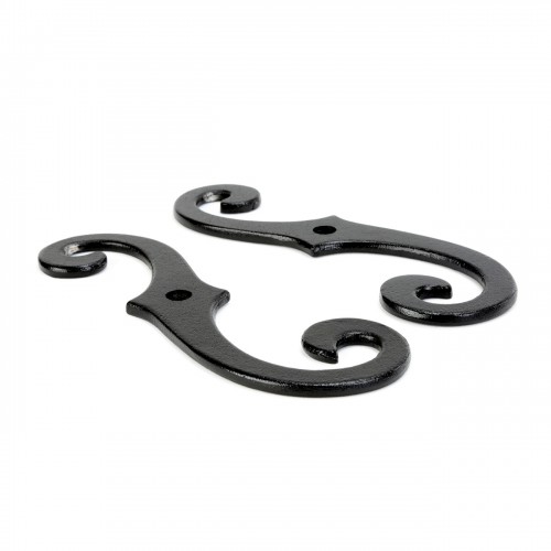 Pairs of Vintage Shutter Dogs S Shaped Shutter Hardware in Black Pack of 2 image-13