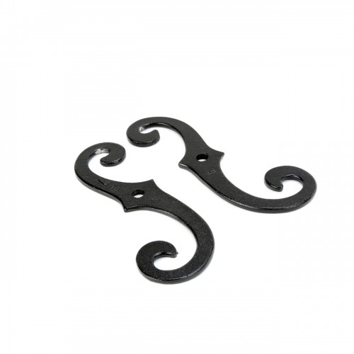 Pairs of Vintage Shutter Dogs S Shaped Shutter Hardware in Black Pack of 2 image-14