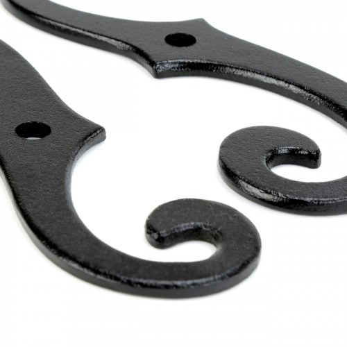 Pairs of Vintage Shutter Dogs S Shaped Shutter Hardware in Black Pack of 2 image-15