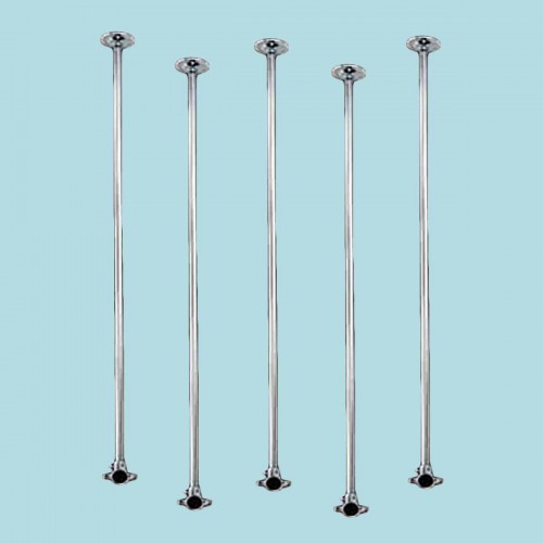 5 Shower Surround Chrome Ceiling Brace Only 38" image-2