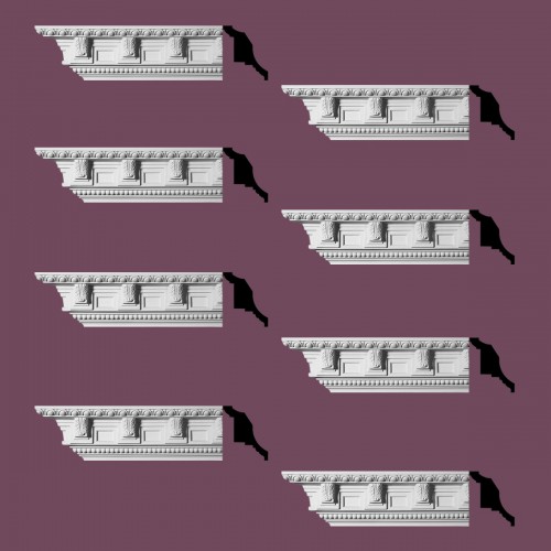 Ornate Cornice White Urethane  95" L Edinburgh image-2