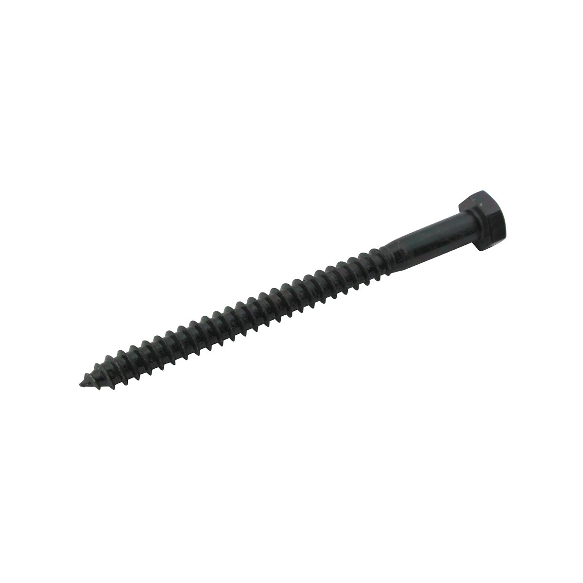 5//16 X 4 Lag Bolt Black Zinc Plated Set of 50 Renovators Supply