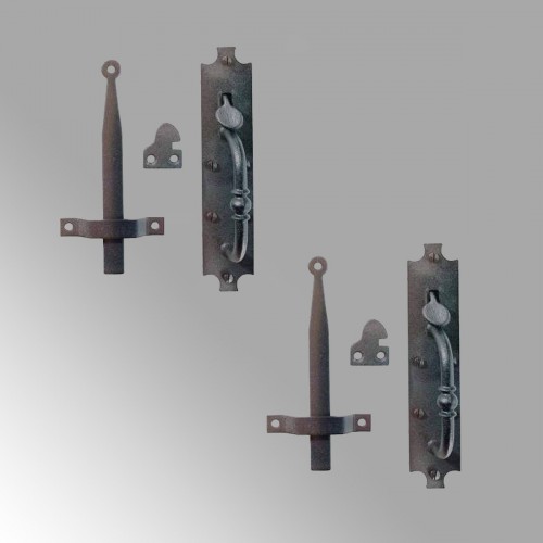 Black Cast Iron Norfolk Door Latches Tall Thumb Latch Pack of 2 Renovator Supply image-7