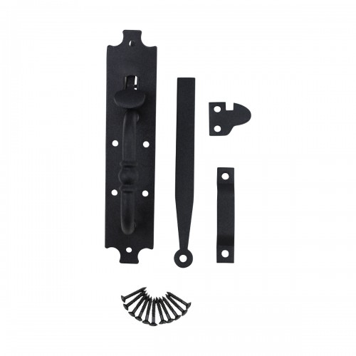 Black Cast Iron Norfolk Door Latches Tall Thumb Latch Pack of 2 Renovator Supply image-8