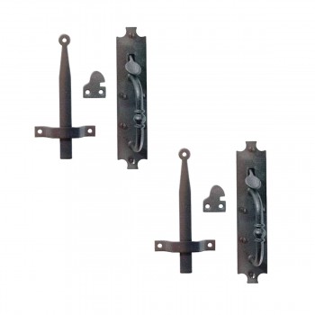 Black Cast Iron Norfolk Door Latches Tall Thumb Latch Pack of 2 Renovator Supply 