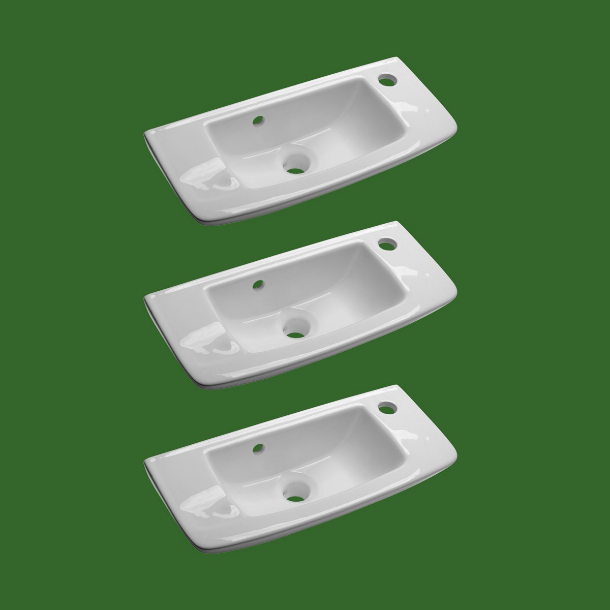 Renovator's Supply Clear Mini Square Bowl Tempered Glass Vessel Sink With Drain Set Of 2