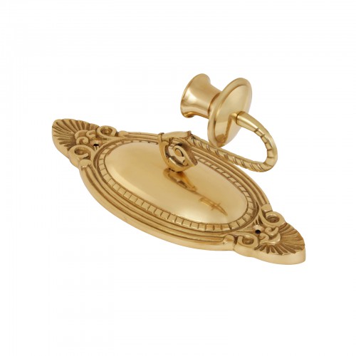 2 Wall Sconces Bright Brass Candle Holders Set of 2 image-10