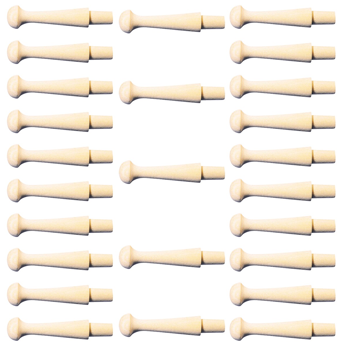 Pine Shaker Pegs, 3 1/4 in. L 1/2 In. Tenon Pack of 25