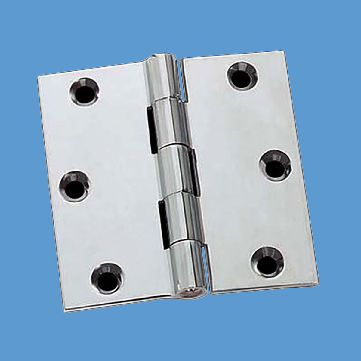 Hinge Bright Chrome Solid Brass 2" x 2.5"