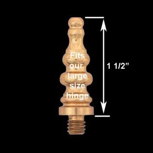Door Hinges Solid Brass Large Steeple Hinge Finial Pair image-3
