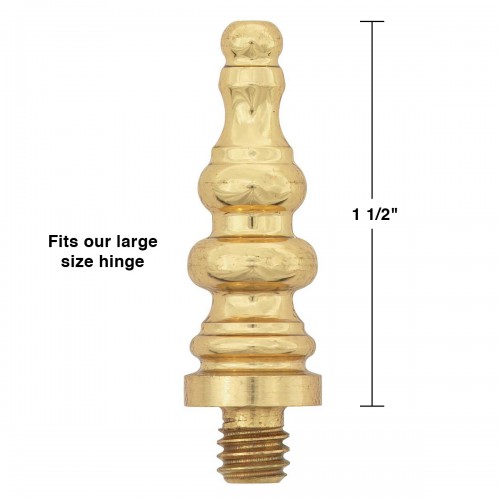 Door Hinges Solid Brass Large Steeple Hinge Finial Pair image-4