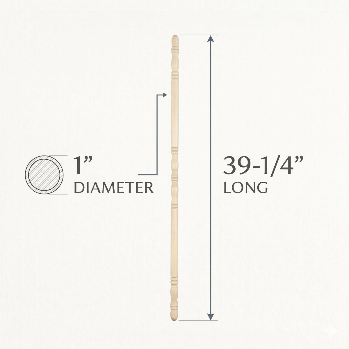Light Hardwood Edge and Corner Guards Unfinished 1" Diameter Corner Protector image-4